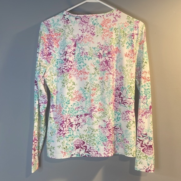Floral activewear long sleeve top - Picture 7 of 9
